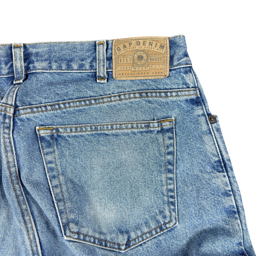 Vintage Gap Easy Fit Jeans Mens 34x32 Light Wash Baggy Skater 90s Denim USA